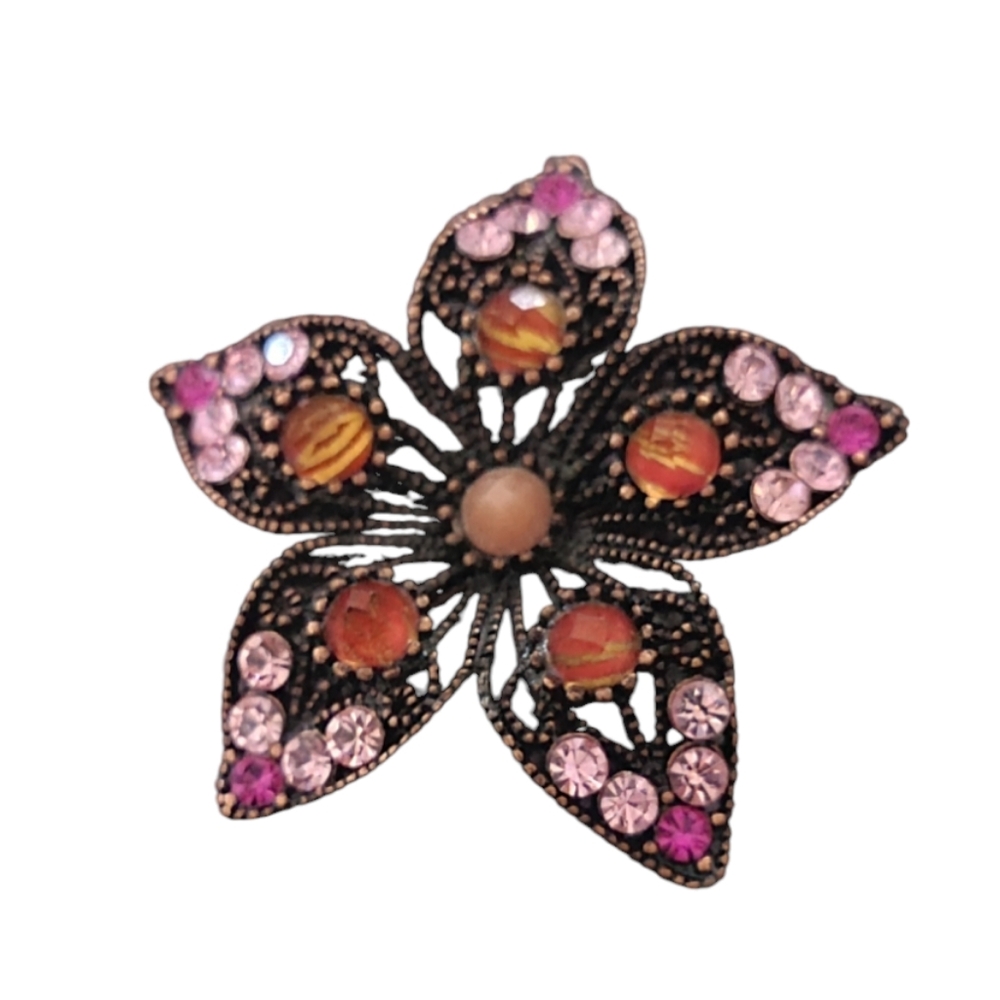 Vintage‎ Flower/Star Brooch Pin